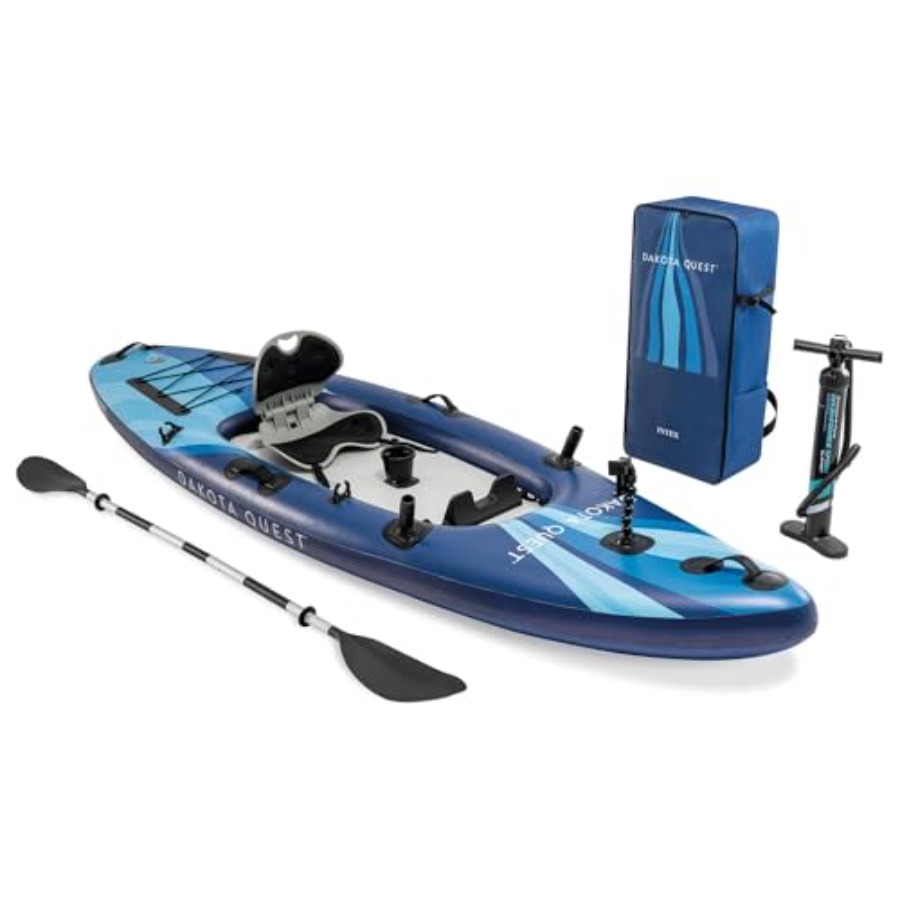 Fishing Kayak Sit On Top - Sit-On-Top Inflatable Kayak Dakota Quest 68245EP