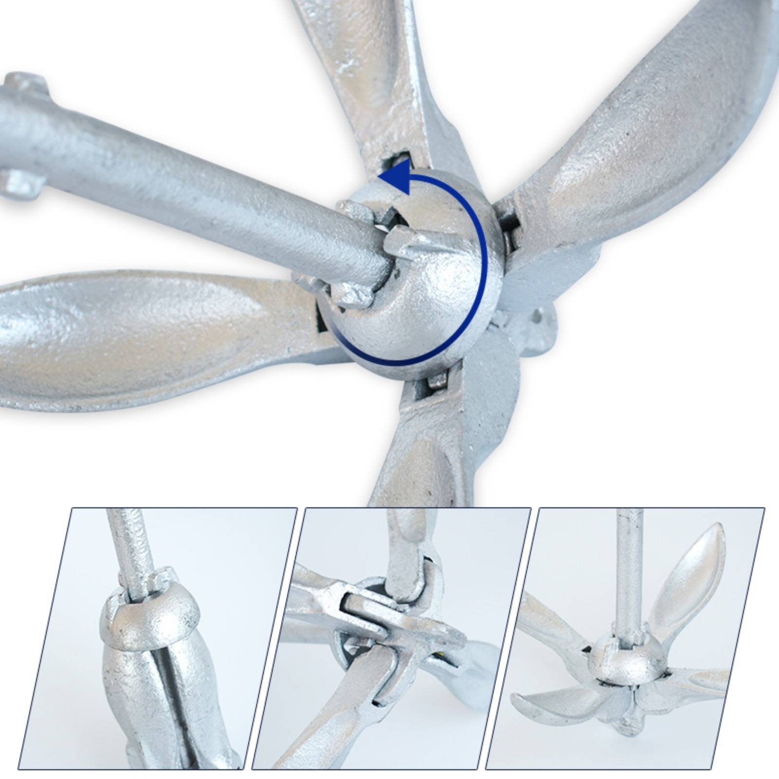 1.5 Kg Boat Anchor Rope Set Sp - Fishing Kayak Anchor ulasan dan harga
