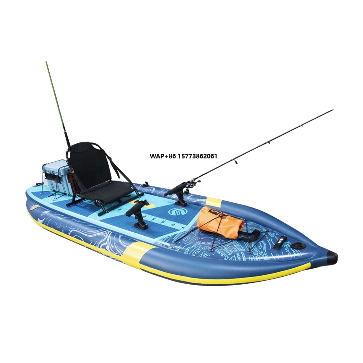 Three Air Chamber Inflatable F - Fishing Kayak Rod Holder ulasan dan harga